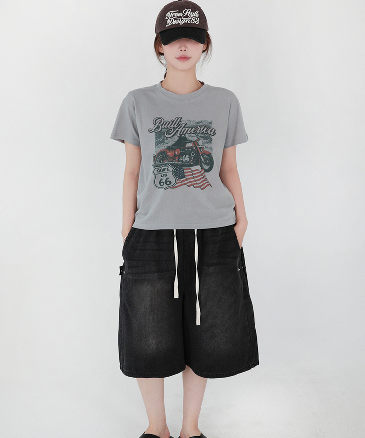 アメリカンバイク半袖Tシャツ｜半袖Tシャツ｜韓国ファッション通販 SONA