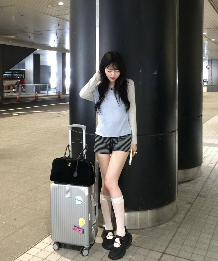 サマーラグラン長袖Tシャツ SKY BLUE