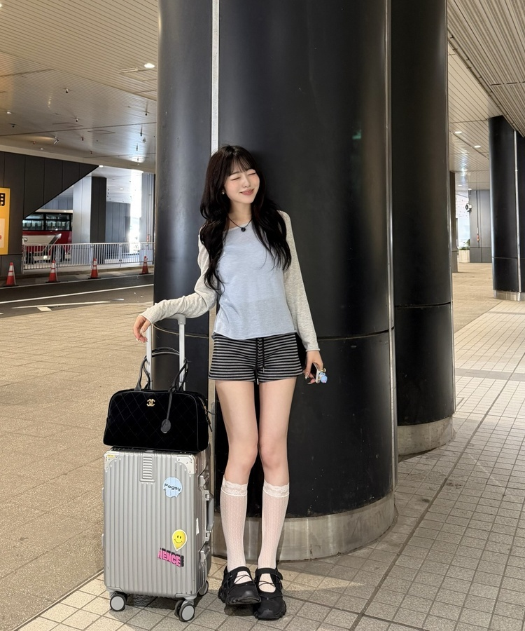 サマーラグラン長袖Tシャツ SKY BLUE