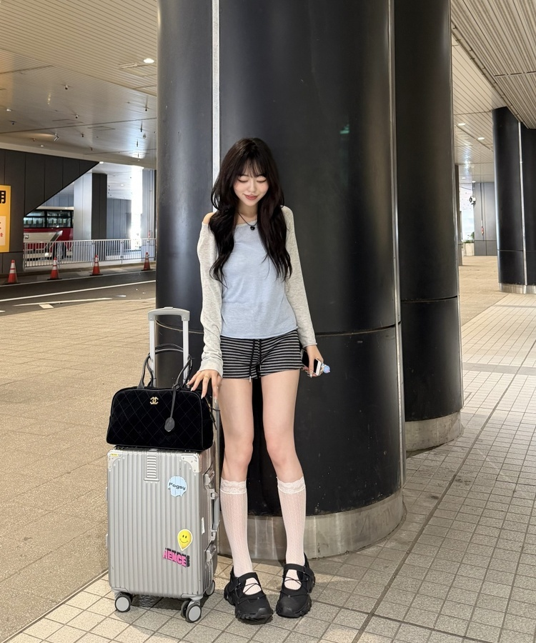 サマーラグラン長袖Tシャツ SKY BLUE