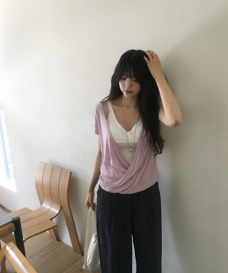【カップ付き】レースキャミソール IVORY