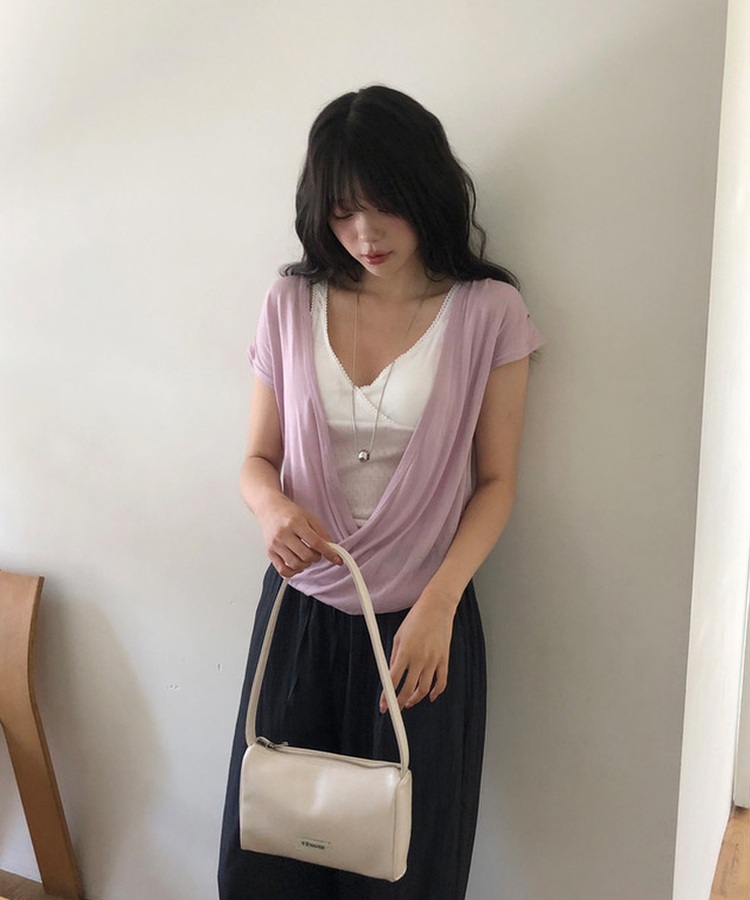 【カップ付き】レースキャミソール IVORY