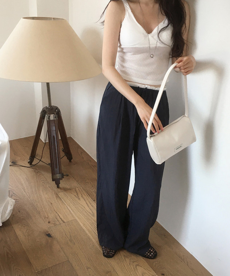 【カップ付き】レースキャミソール IVORY