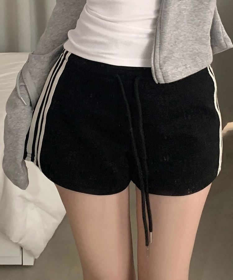 ラインバンディングトレーニングパンツ＋ショートパンツ BLACK