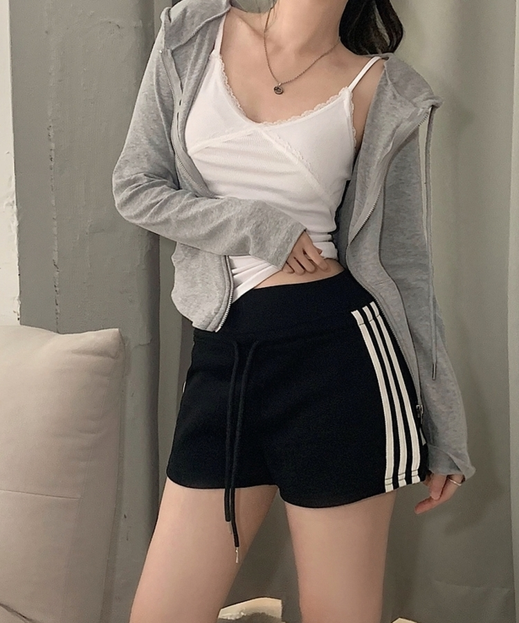 ラインバンディングトレーニングパンツ＋ショートパンツ BLACK