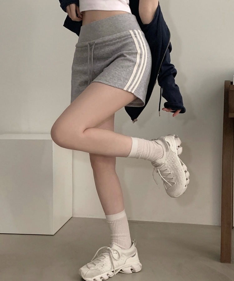 ラインバンディングトレーニングパンツ＋ショートパンツ GREY