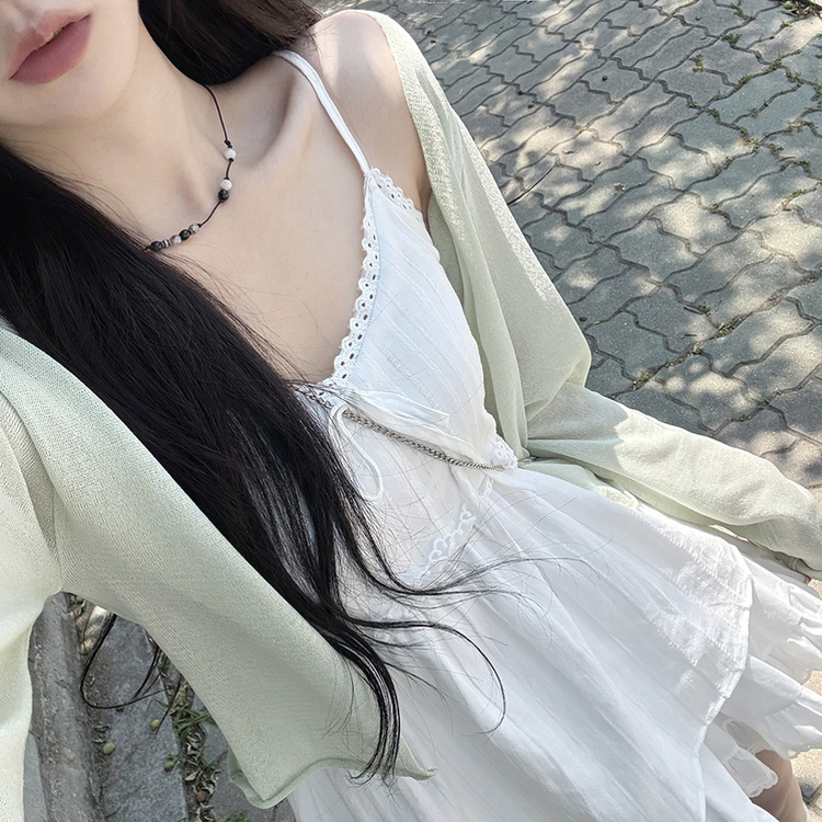 シースルークロップボレロカーディガン(6color) GREEN