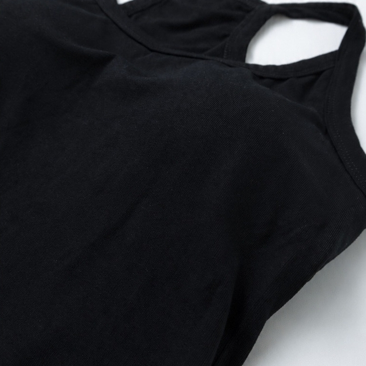 【SET】ニットTシャツ＋キャミソール＋スカートパンツ