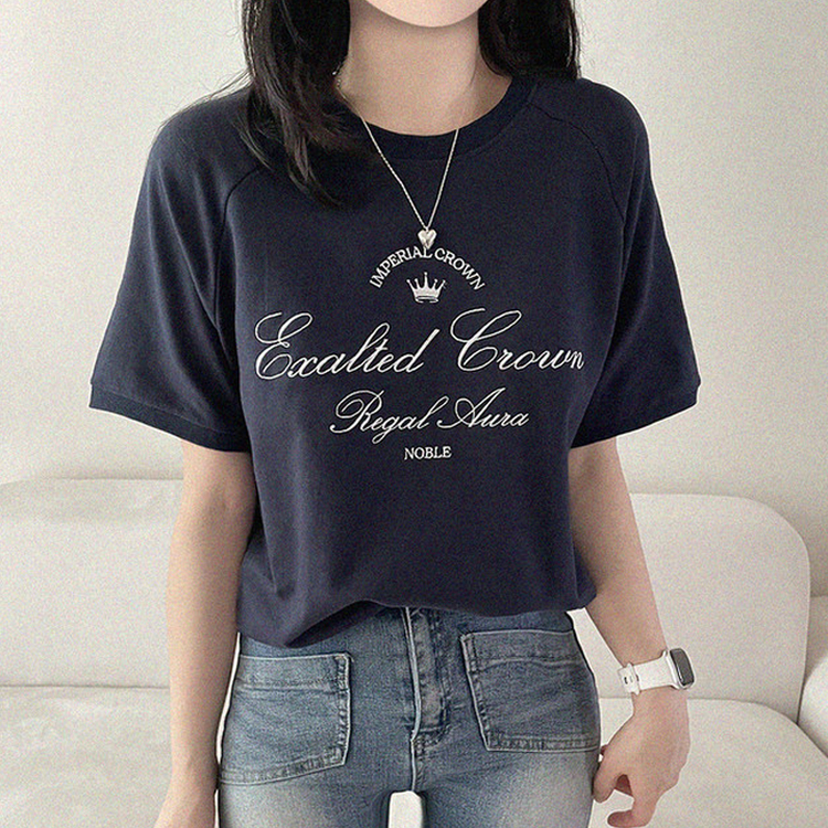 クラウンロゴ半袖スウェット｜半袖Tシャツ｜韓国ファッション通販 SONA