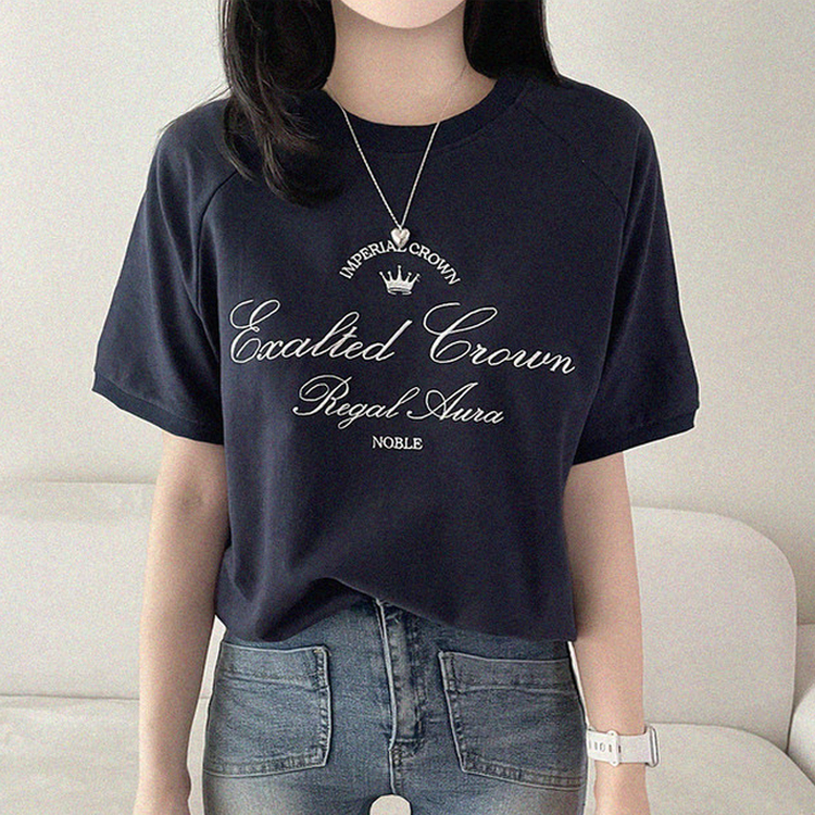 クラウンロゴ半袖スウェット｜半袖Tシャツ｜韓国ファッション通販 SONA