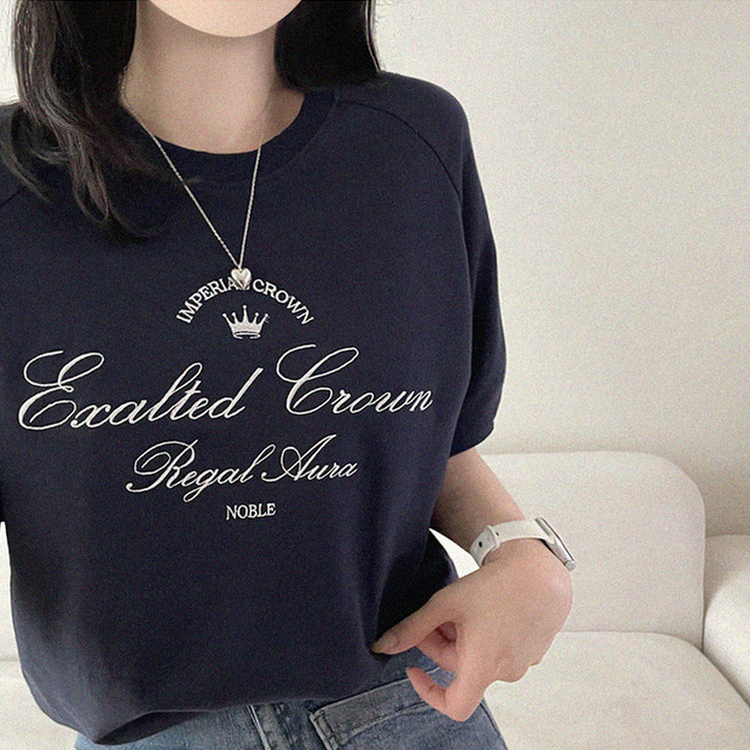 クラウンロゴ半袖スウェット｜半袖Tシャツ｜韓国ファッション通販 SONA