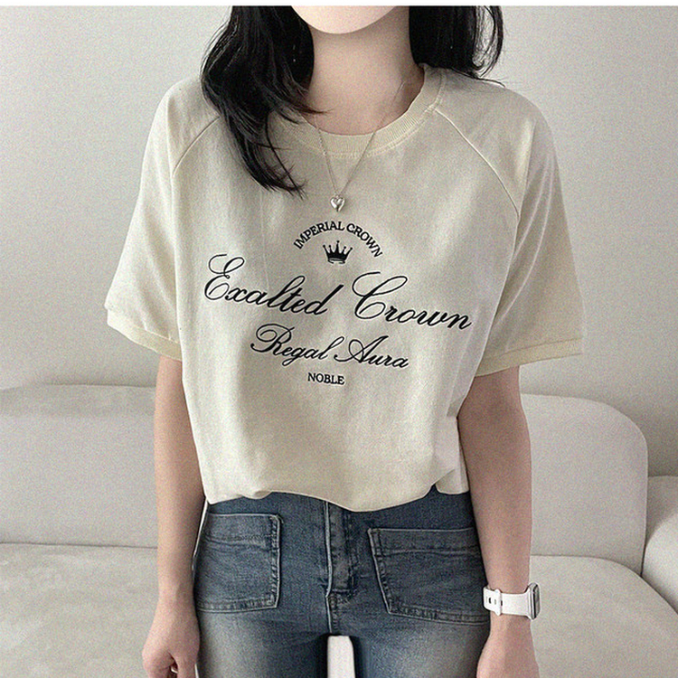 クラウンロゴ半袖スウェット｜半袖Tシャツ｜韓国ファッション通販 SONA