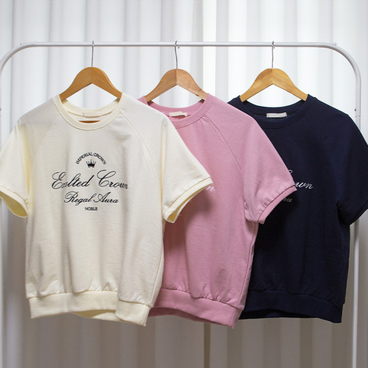 クラウンロゴ半袖スウェット｜半袖Tシャツ｜韓国ファッション通販 SONA