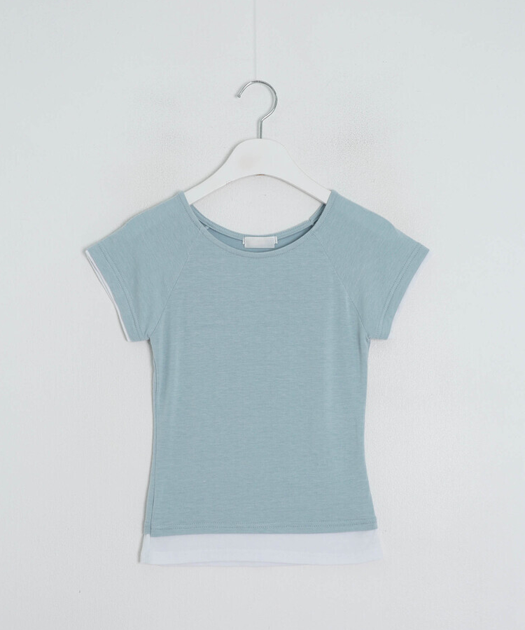 レイヤーベーシッククロップドTシャツ