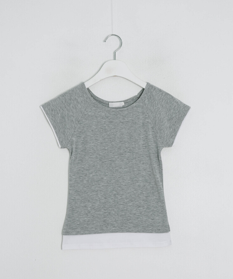 レイヤーベーシッククロップドTシャツ