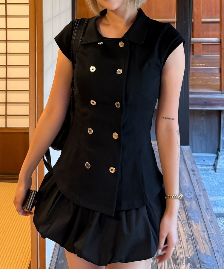 ベイトジャケットTシャツ BLACK