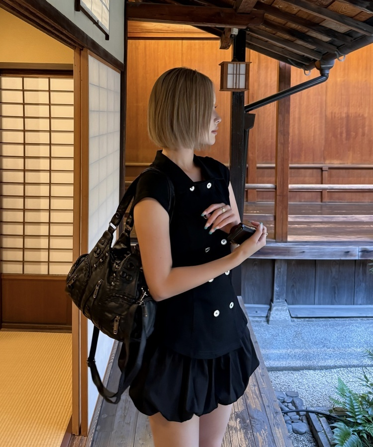 ベイトジャケットTシャツ BLACK