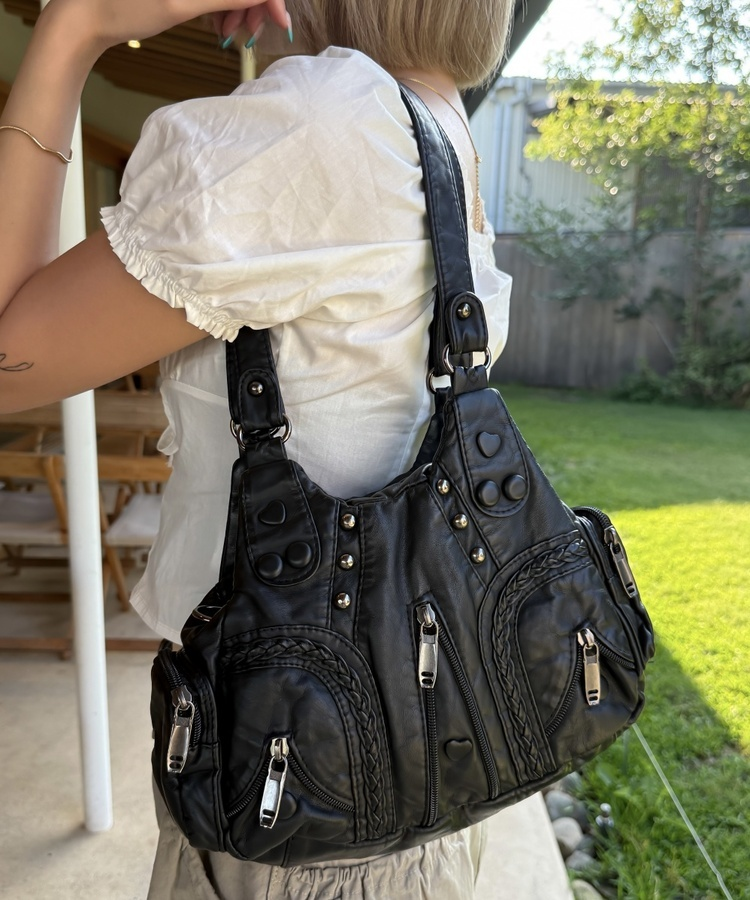 ビンテージショルダーバッグ BLACK