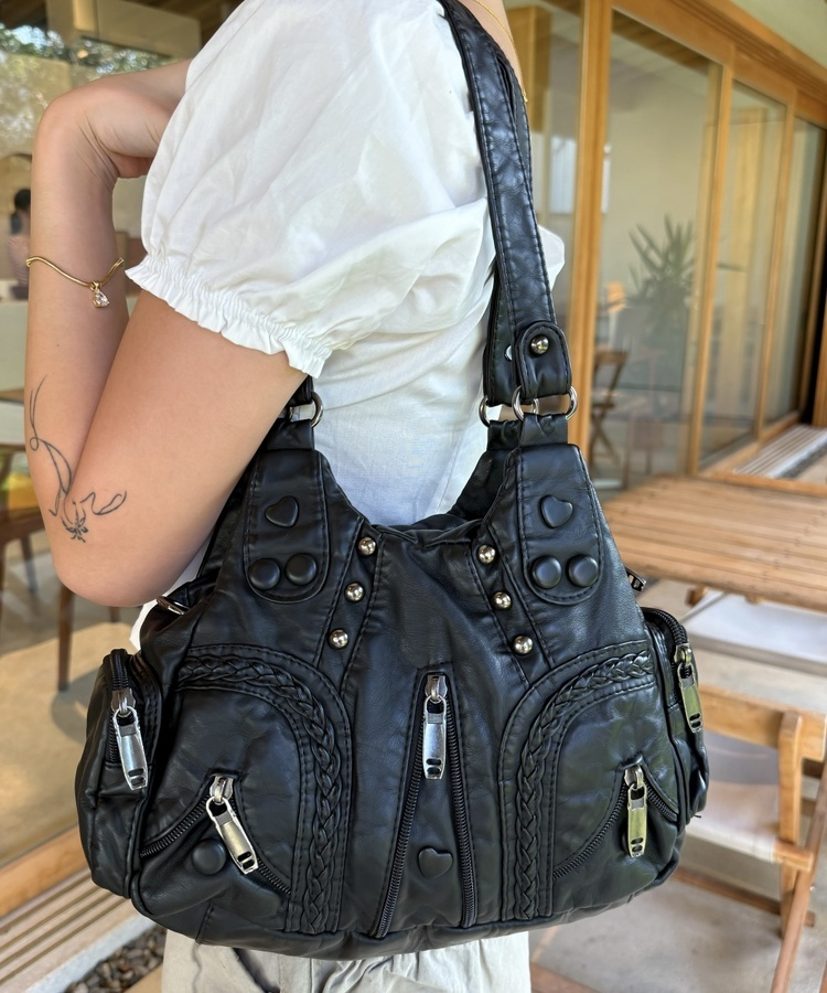 ビンテージショルダーバッグ BLACK