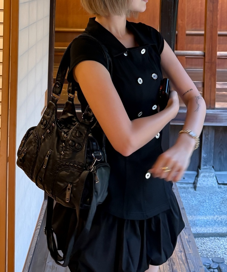 ビンテージショルダーバッグ BLACK