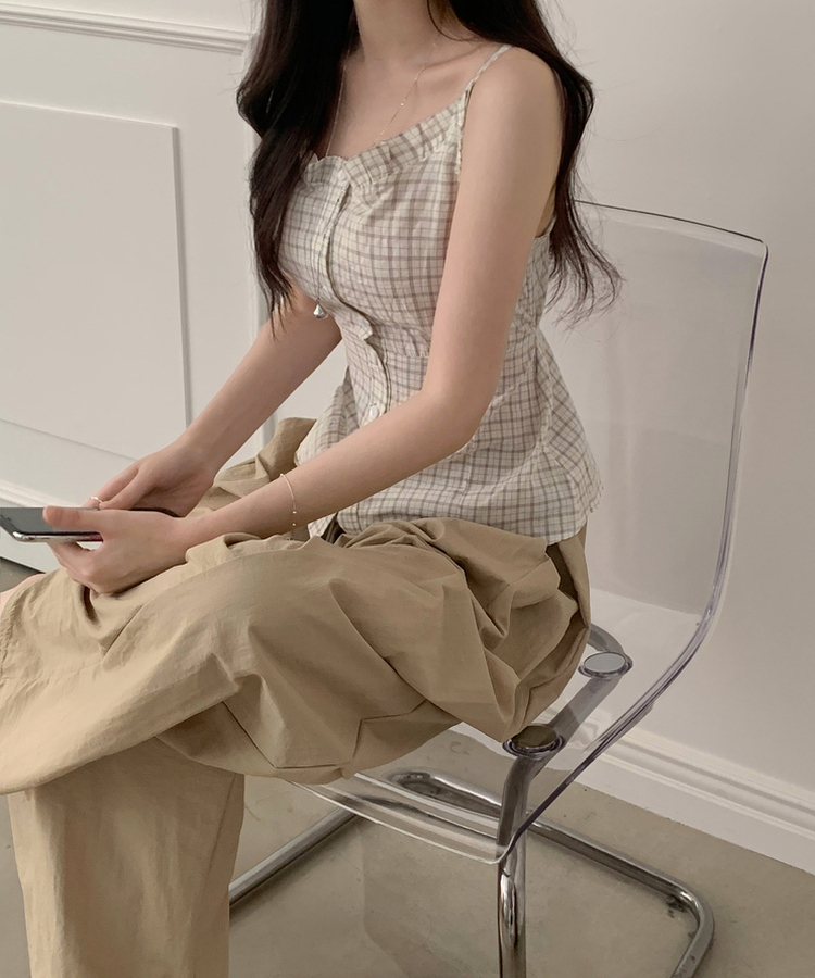 메시 밴딩핀턱 나일론 와이드 쿨링 롱팬츠 5color 베이지