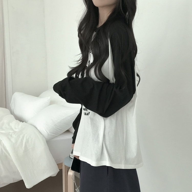 ラビットレタリングラグラン長袖Tシャツ｜長袖Tシャツ｜韓国