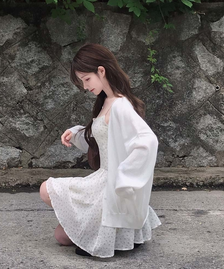 여름 살안타템으로 딱이브이 린넨 오버핏 여름 긴팔 가디건 아이보리