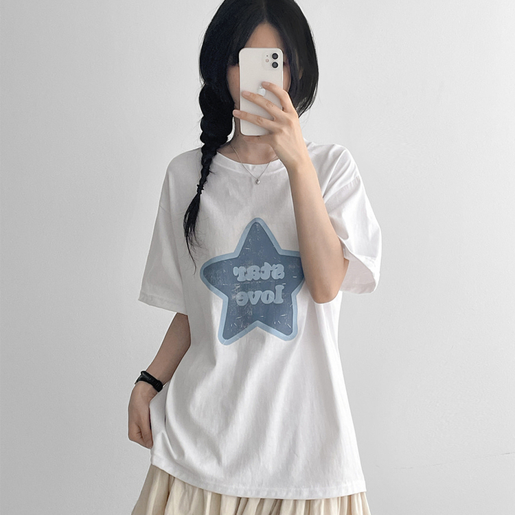 プリントルーズ半袖Tシャツ｜半袖Tシャツ｜韓国ファッション通販 SONA