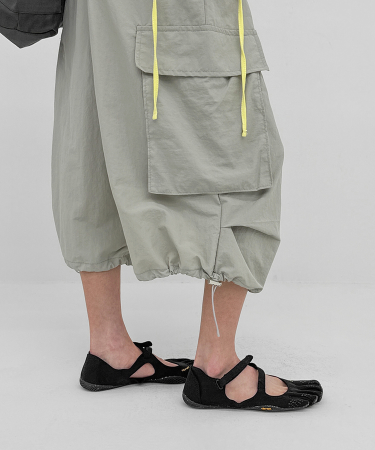 ナイロンカーゴ7分丈パンツ GREY