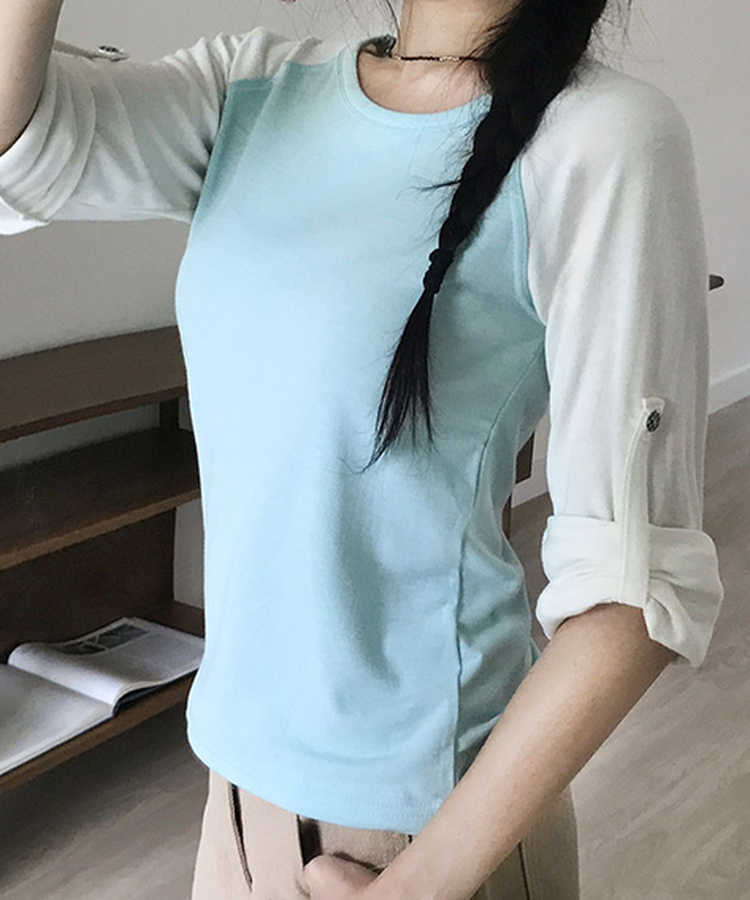 단독특가 셉트 롤업 소매 체크버튼 나그랑 긴팔 티셔츠 소라