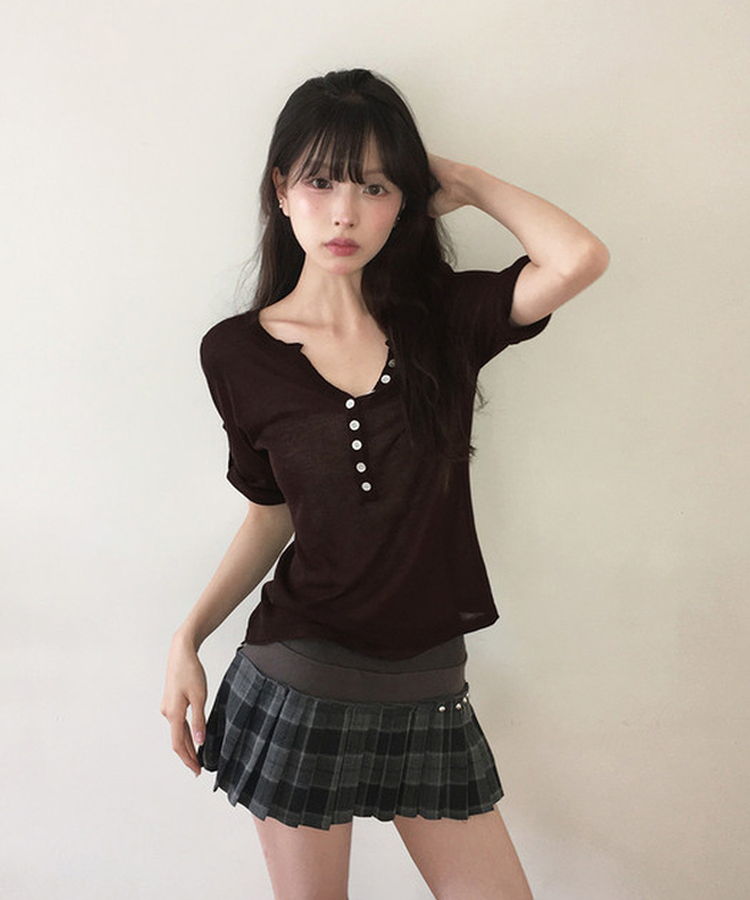 プレッピーチェックプリーツスカート BLACK