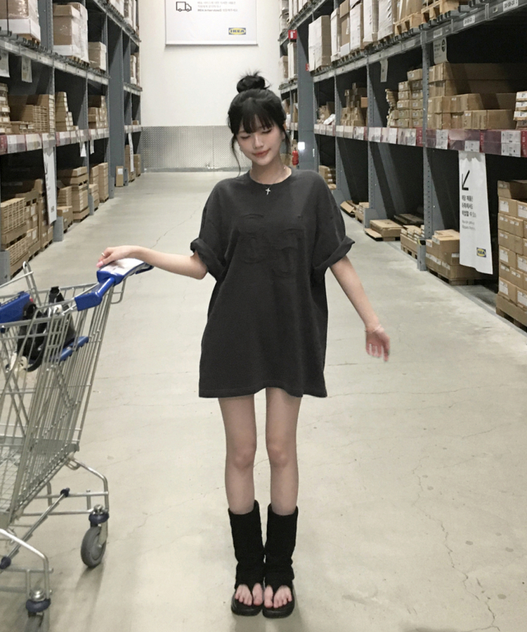 メッシュトングミドルブーツ BLACK