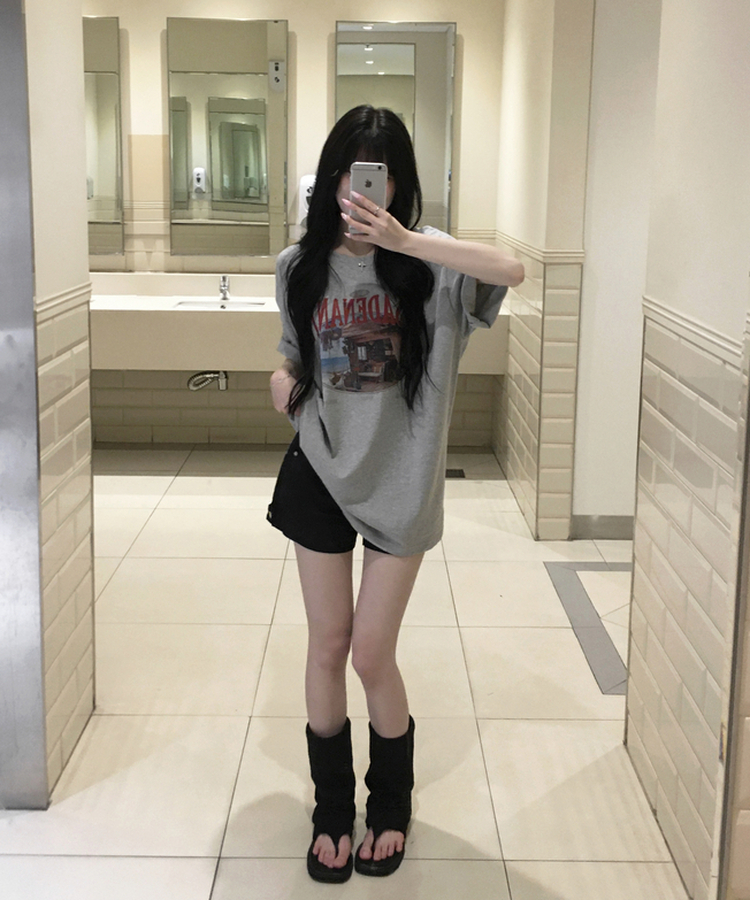 メッシュトングミドルブーツ BLACK