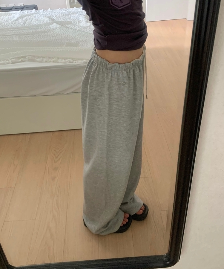 ウエストバンディングストレートパンツ(6color) MELANGE