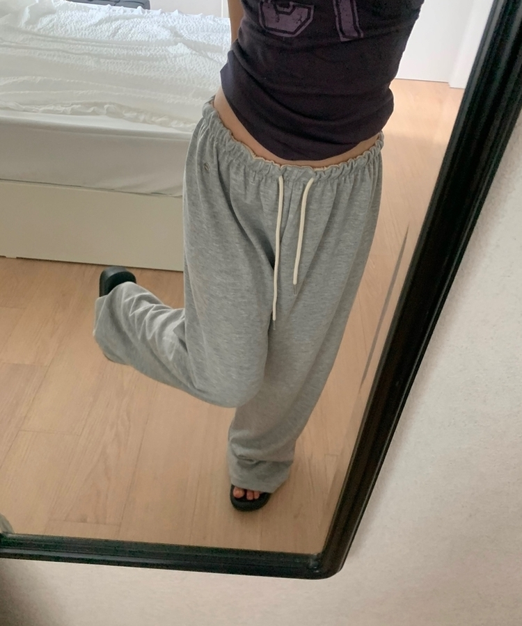 ウエストバンディングストレートパンツ(6color) MELANGE