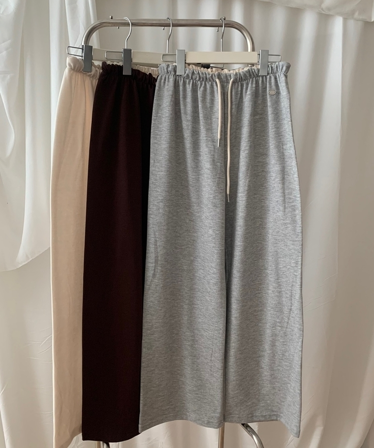 ウエストバンディングストレートパンツ(6color)