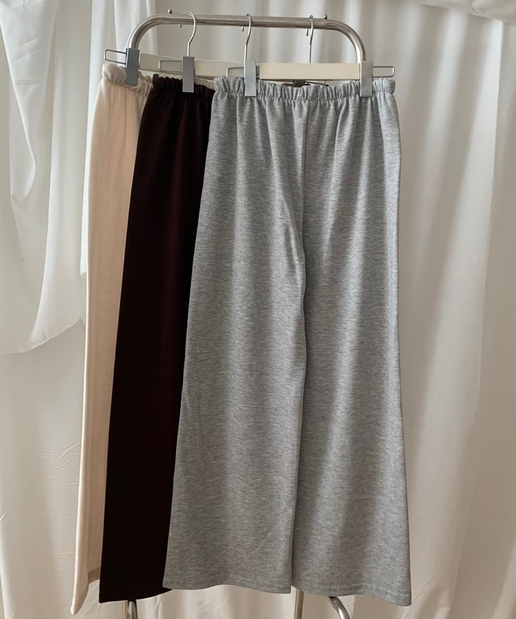 ウエストバンディングストレートパンツ(6color)
