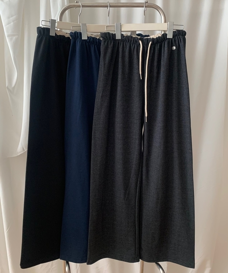 ウエストバンディングストレートパンツ(6color)