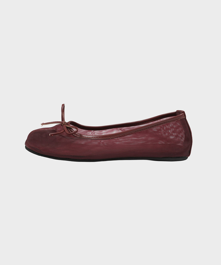 メッシュタビフラットシューズ(5color)