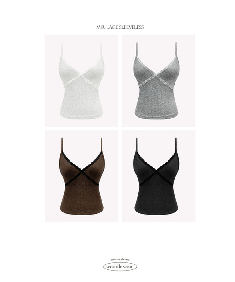 極美品❢DOLCE＆GABBANA　キャミソール　ノースリーブ レースVネックキャミソール｜ノースリーブ｜韓国ファッション通販 SONA