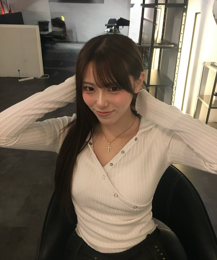 カシュクール長袖フードトップス WHITE