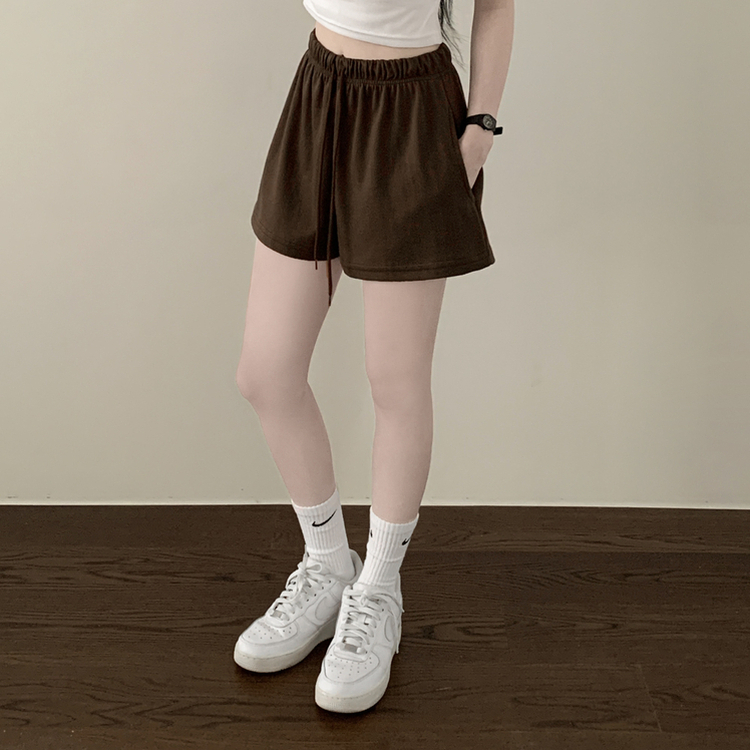 와이드 핀턱 버뮤다 트레이닝 3부 4부 6부 7부 반바지 장마룩 장마팬츠 브라운