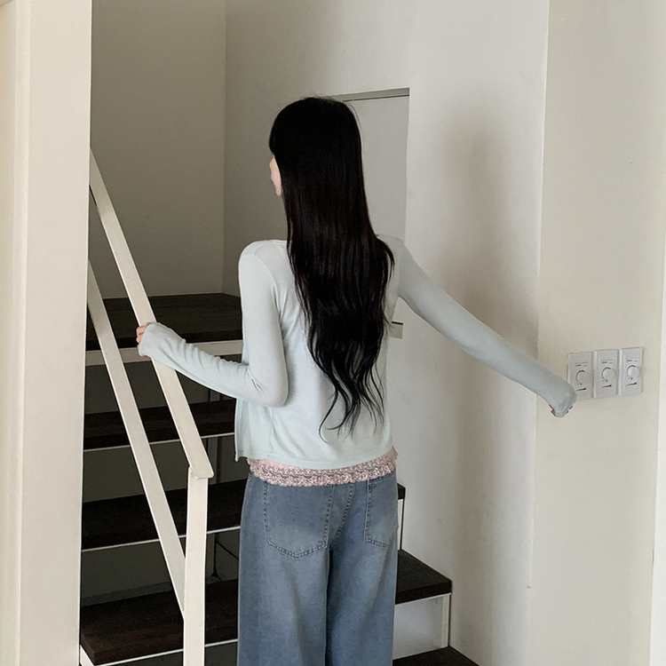 부드러운 차르르 오픈 여름 숄가디건 팔뚝살커버 살탐방지 민트코어 민트