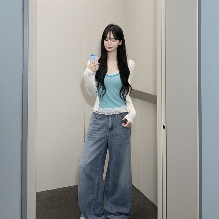 부드러운 차르르 오픈 여름 숄가디건 팔뚝살커버 살탐방지 민트코어 아이보리