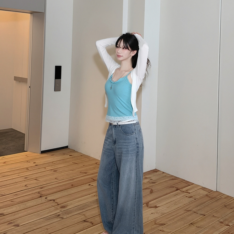부드러운 차르르 오픈 여름 숄가디건 팔뚝살커버 살탐방지 민트코어 아이보리