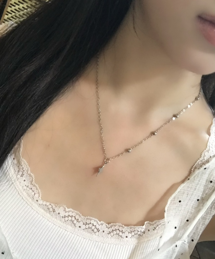 スパークルポイントネックレス SILVER
