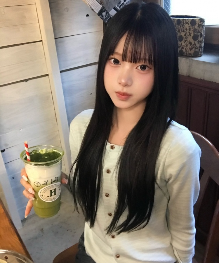 보더 니트 가디건 민트