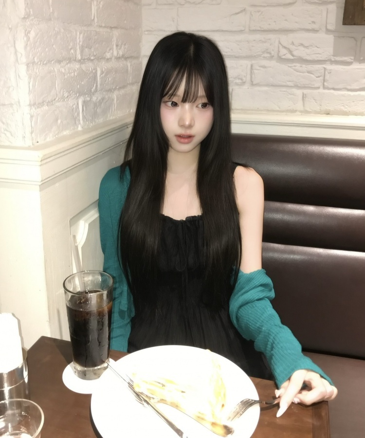 여름 오픈 가디건 청록