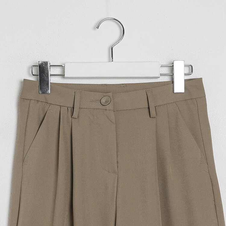 [S~2XL/기획특가]찰랑 핀턱 와이드 슬랙스