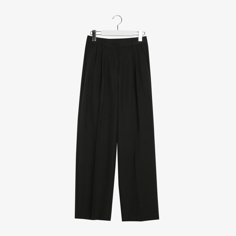 [S~2XL/기획특가]찰랑 핀턱 와이드 슬랙스